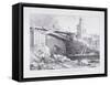 London Bridge, London, 1832-Charles Joseph Hullmandel-Framed Stretched Canvas