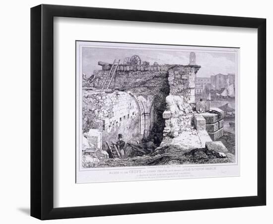 London Bridge, London, 1832-Edward William Cooke-Framed Premium Giclee Print