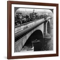 London Bridge, London, C Late 19th Century-Underwood & Underwood-Framed Photographic Print