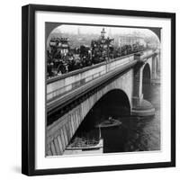 London Bridge, London, C Late 19th Century-Underwood & Underwood-Framed Photographic Print