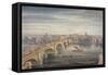 London Bridge, London, C1835-G Yates-Framed Stretched Canvas