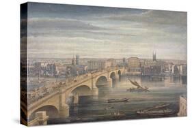 London Bridge, London, C1835-G Yates-Stretched Canvas