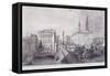London Bridge, London, C1840-Thomas Higham-Framed Stretched Canvas