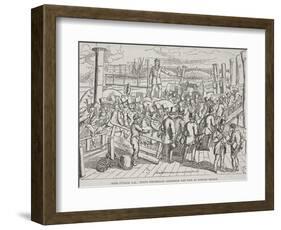 London Bridge, London, C1840-null-Framed Giclee Print