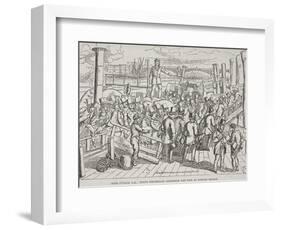 London Bridge, London, C1840-null-Framed Giclee Print