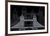 London Bridge Night-Cristian Mielu-Framed Premium Giclee Print