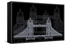 London Bridge Night-Cristian Mielu-Framed Stretched Canvas