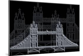 London Bridge Night-Cristian Mielu-Mounted Art Print
