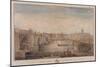 London Bridge (Old and New), London, 1827-G Yates-Mounted Giclee Print