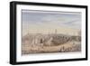 London Bridge (Old and New), London, 1828-G Yates-Framed Giclee Print