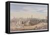 London Bridge (Old and New), London, 1828-G Yates-Framed Stretched Canvas