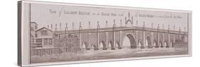 London Bridge (old), London, c1758-Anon-Stretched Canvas