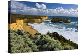 London Bridge, Port Campbell National park, Great Ocean Road, Victoria, Australia-null-Stretched Canvas