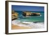 London Bridge, Port Campbell National Park, Great Ocean Road, Victoria, Australia-null-Framed Art Print