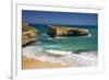 London Bridge, Port Campbell National Park, Great Ocean Road, Victoria, Australia-null-Framed Art Print