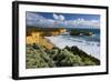 London Bridge, Port Campbell National park, Great Ocean Road, Victoria, Australia-null-Framed Art Print