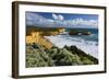 London Bridge, Port Campbell National park, Great Ocean Road, Victoria, Australia-null-Framed Art Print