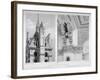 London Bridge Station, Bermondsey, London, 1860-Robert Dudley-Framed Giclee Print