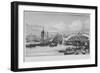 London Bridge under Construction, 1827-George Cooke-Framed Giclee Print