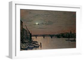 London Bridge-John Atkinson Grimshaw-Framed Giclee Print