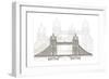 London Bridge-Cristian Mielu-Framed Art Print