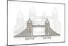 London Bridge-Cristian Mielu-Mounted Art Print