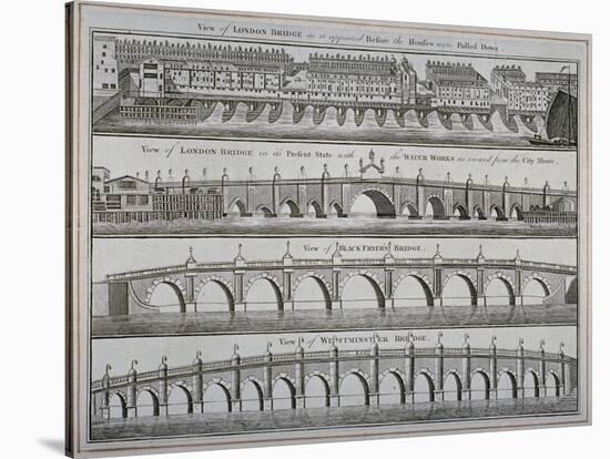 London Bridges, 1760-null-Stretched Canvas