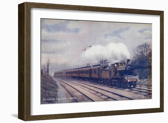 London Brighton and South Coast Railway Brighton Pullman Train-null-Framed Giclee Print