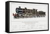 London Brighton and South Coast Railway Loco No 38-W.j. Stokoe-Framed Stretched Canvas