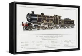 London Brighton and South Coast Railway Loco No 38-W.j. Stokoe-Framed Stretched Canvas