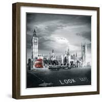 London Bus II-Jurek Nems-Framed Giclee Print