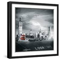 London Bus II-Jurek Nems-Framed Giclee Print