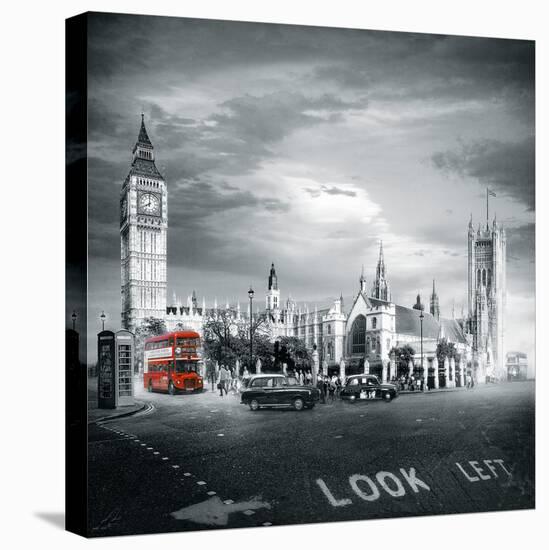 London Bus II-Jurek Nems-Stretched Canvas