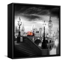 London Bus III-Jurek Nems-Framed Stretched Canvas