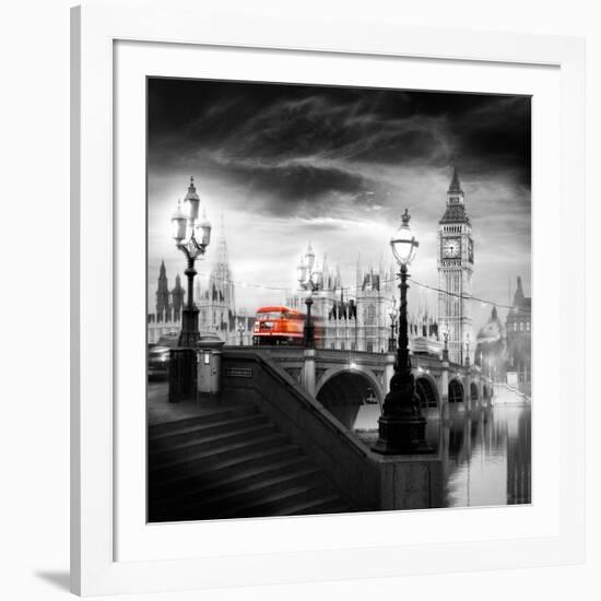 London Bus III-Jurek Nems-Framed Art Print