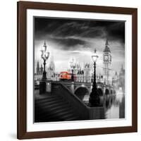 London Bus III-Jurek Nems-Framed Art Print