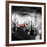 London Bus III-Jurek Nems-Framed Art Print