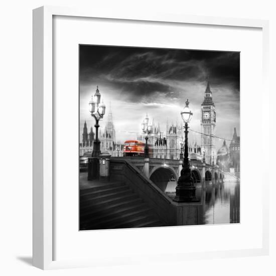 London Bus III-Jurek Nems-Framed Premium Giclee Print