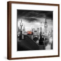 London Bus III-Jurek Nems-Framed Premium Giclee Print