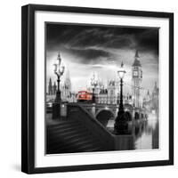 London Bus III-Jurek Nems-Framed Art Print