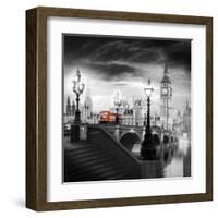 London Bus III-Jurek Nems-Framed Art Print