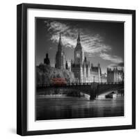 London Bus IV-Jurek Nems-Framed Premium Giclee Print