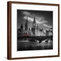 London Bus IV-Jurek Nems-Framed Premium Giclee Print