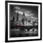 London Bus IV-Jurek Nems-Framed Art Print