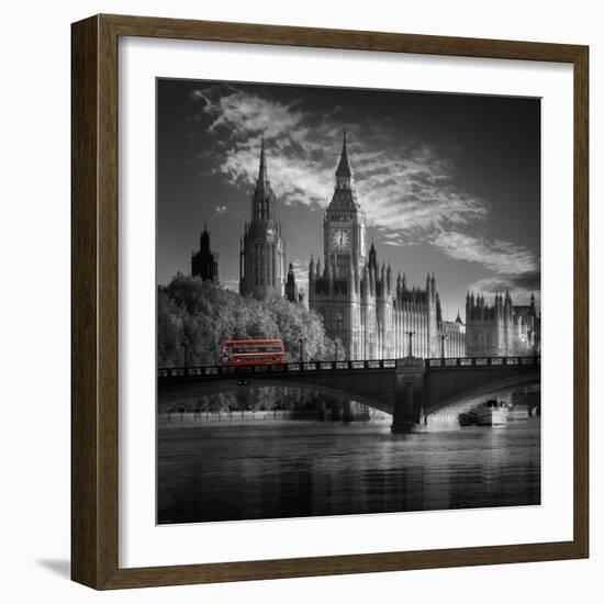 London Bus IV-Jurek Nems-Framed Art Print