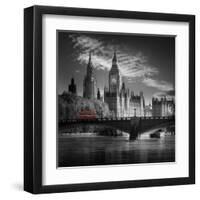 London Bus IV-Jurek Nems-Framed Art Print