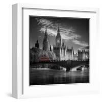 London Bus IV-Jurek Nems-Framed Art Print