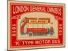 London Bus K-Type-Mark Rogan-Mounted Art Print