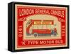 London Bus K-Type-Mark Rogan-Framed Stretched Canvas