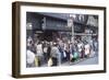 London Bus Queue-null-Framed Photographic Print